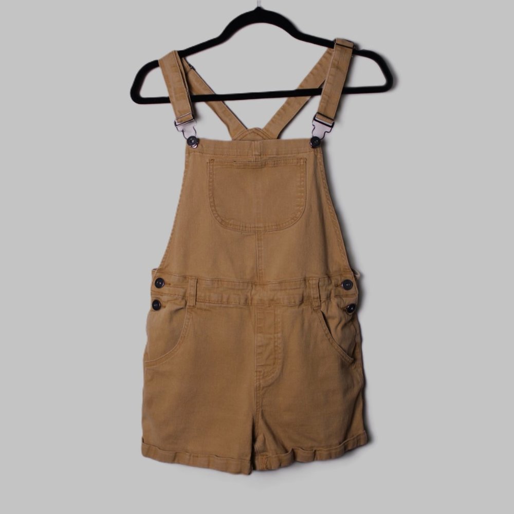 Modcloth Tan Short Overalls - Picture 2 of 11